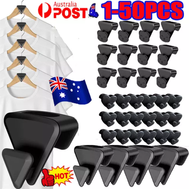 UP 60PCS RUBY Space Triangles AS-SEEN-ON-TV, Creates Up to 3X More Closet  Space~ $1.89 - PicClick AU