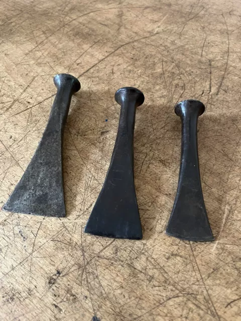 3x Vintage Caulking Irons