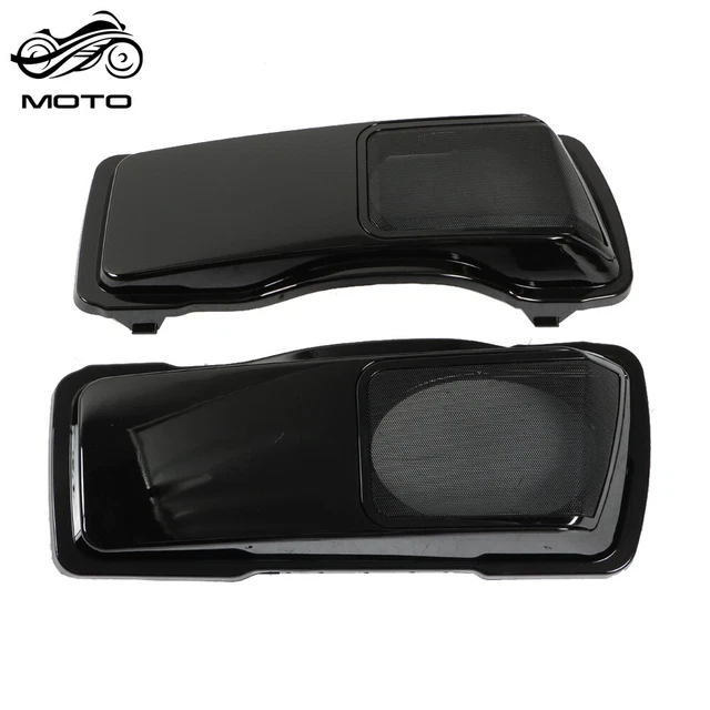 Fit For 1994-2013 Touring Saddlebags 6×9" Vivid Black CVO Style Speaker Lids US