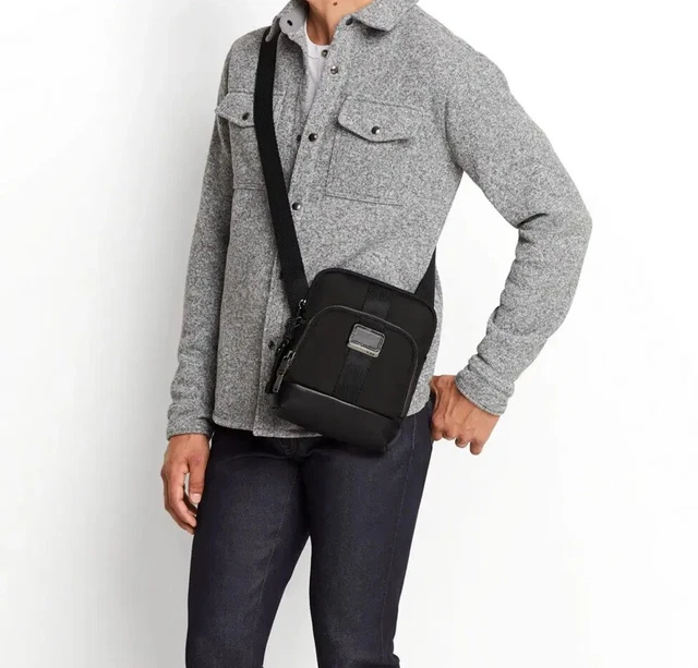 Tumi Alpha Bravo Barksdale Black Crossbody Bag NWT 4