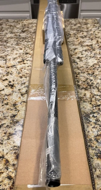 Pottery Barn Cast Iron Black Curtain Rod & Wall Bracket, Large 60-108, .75" NEW