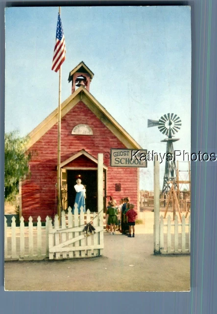 California Postcard A_5126 View Outside The Little Red School House