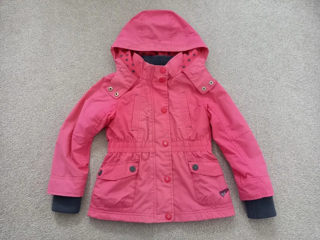 Impermeabile leggero rosa/grigio ragazza 5-6 anni