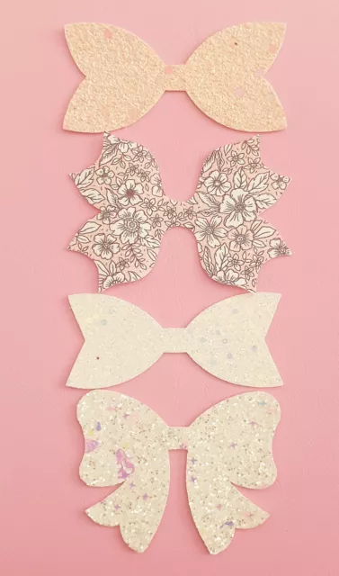 3.5 & 4 inch Plastic Hairbow Tails template DIY Hairbows