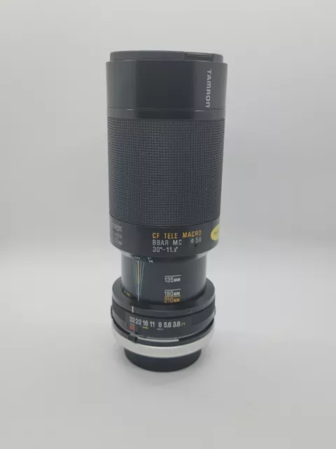 Tamron (03A) Adaptall-2 (AE) 80-210mm f/3.8-4 CF TELE MACRO BBAR MC Canon FD