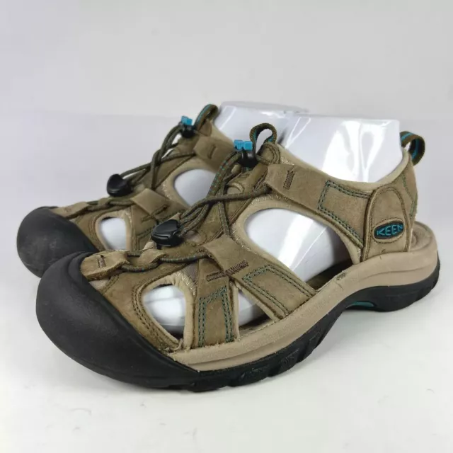 Keen Venice H2 Womens Sandals US 7.5 Tan Leather Waterproof Sport Hiking Shoes