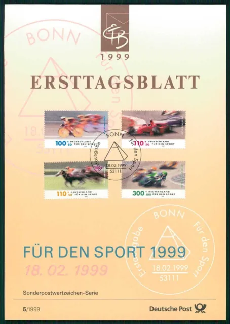 Germany Brd Etb 1999/05 Sports Cycling Formula 1 Moto Gp Horse Riding #