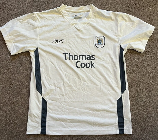 VINTAGE OFFICIAL MANCHESTER Man City Original Football Shirt Used