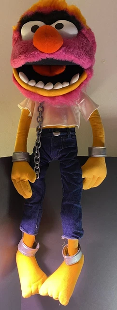 Vintage Nanco Muppets Animal Drummer w/Chains 32” Stuffed Plush RARE Jim Henson