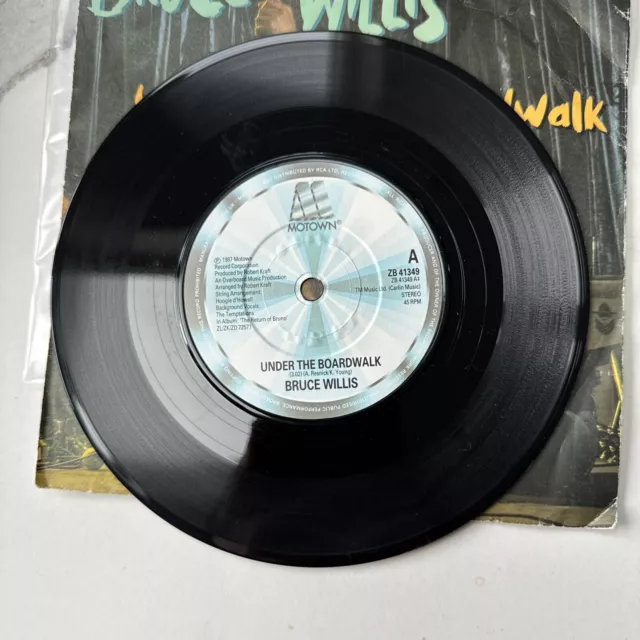 Bruce Willis – Under The Boardwalk 7" Vinyl Record ZB 41349 (ex Con)