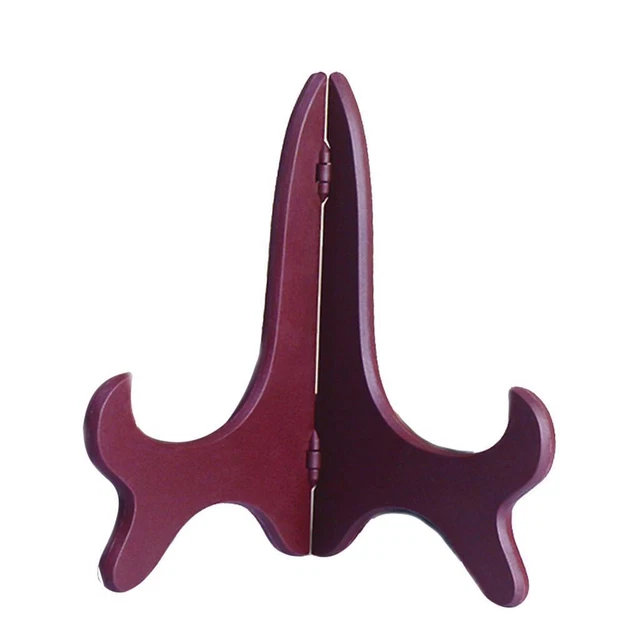 Support D'Assiette En Bois 20,3 Cm - Chevalet Décoratif Pour Cadre Photo, Livre Et Objet