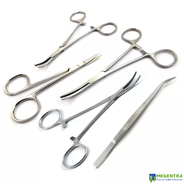 Small Animal Veterinary Kit Basic First Aid General Surgery Vet Tools Hemostat