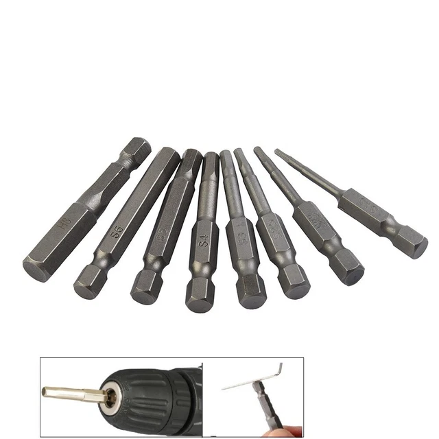 Cacciavite Punta Trapano Durevole Mano Magnetico Punte Metrico 0.6cm Set 50mm