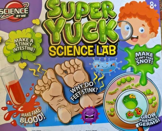 Super Yuck Science Lab Science Biology Set Make Blood Snot Grow Bacteria Etc!