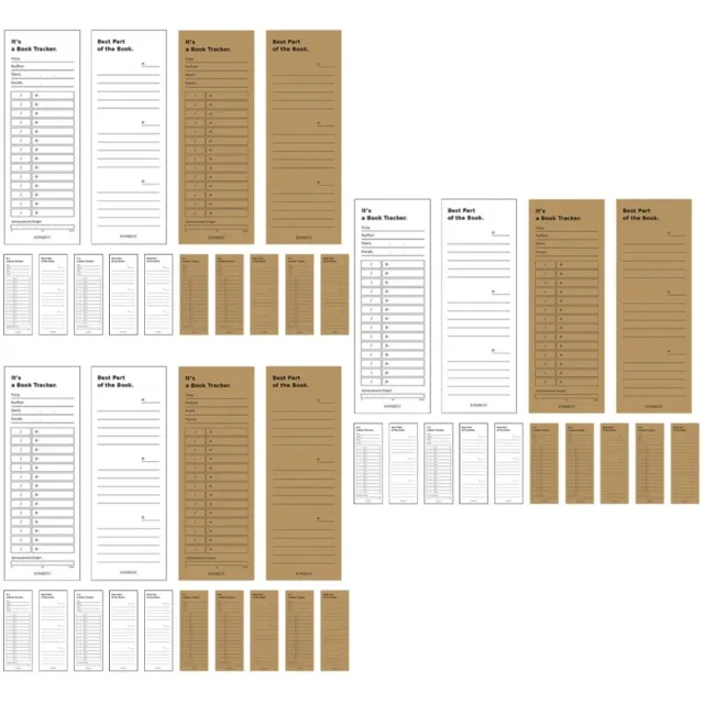 72 hojas de papel de escritura de doble cara accesorio lista de lectura