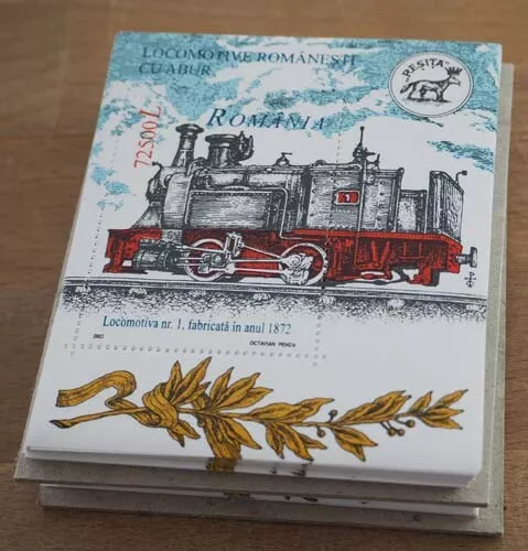 2002 Rumänien; 200 Blocks Dampflokomotive, postfrisch/MNH, Bl. 323, ME 1400,-