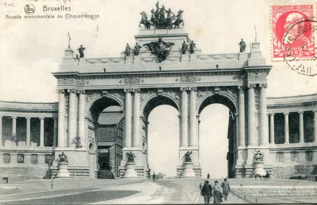 Carte BELGIQUE BRUXELLES BRUSSELS Arcade Monumentale du Cinquantenaire