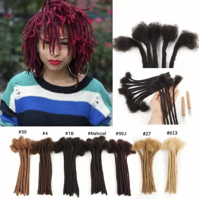 Dreadlock Extensions Human Hair Handmade Crochet Locs Extensions Hip-hop Reggae