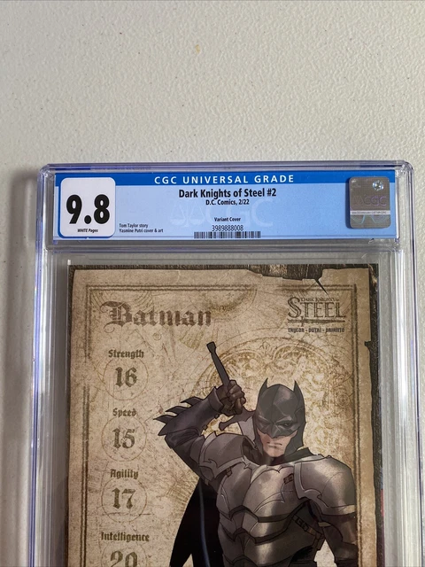 DARK KNIGHTS OF STEEL #2 CGC 9.8 Yasmine Putri 1:25 CARD STOCK VARIANT Batman DC 2