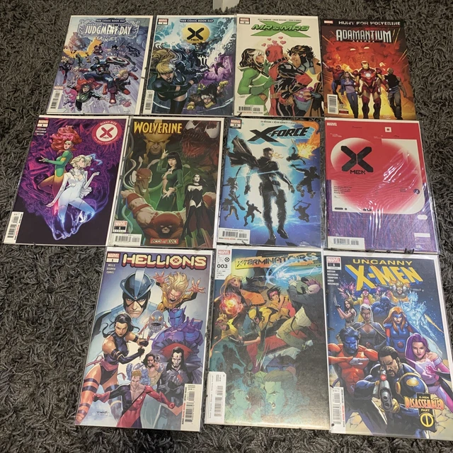 Lot of 11 Marvel x-men related comic lot hellions 1 uncanny x-men 1 fcbd 1st