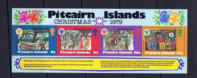 Pitcairn Islands 1979 Christmas Mini Sheet MUH