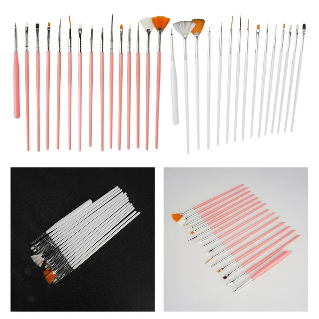 15 Stück Nagellackbürste zum Selbermachen Werkzeuge Schnitzstift Nail Art Stift Nail Art Stift Set