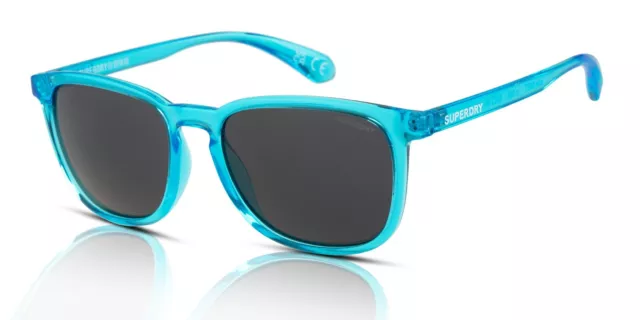 Superdry SDS-5027 Occhiali da Sole 105 Fluorescente Blu Cristallo/Fumo