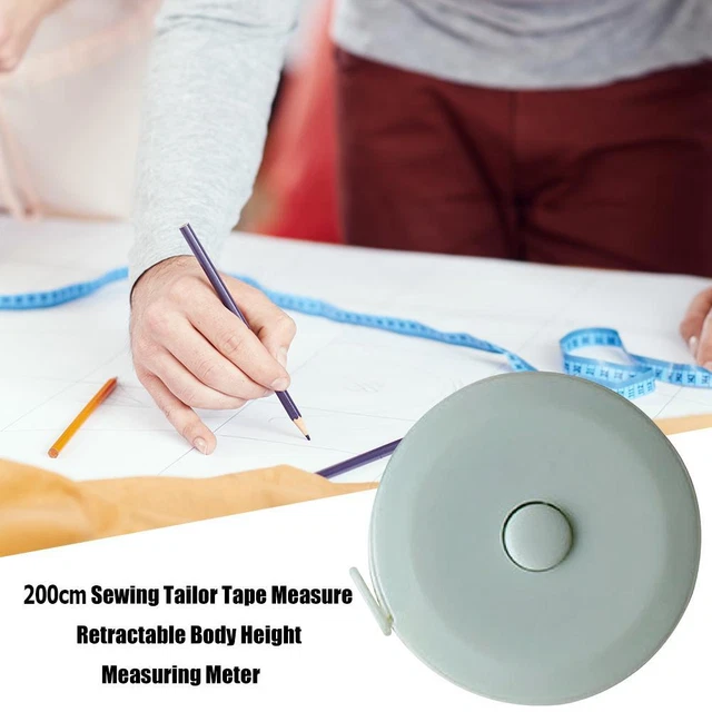 2m Retractable Measure Tape Kid Height Size Gauge Measurement Ruler (Green) fr 3