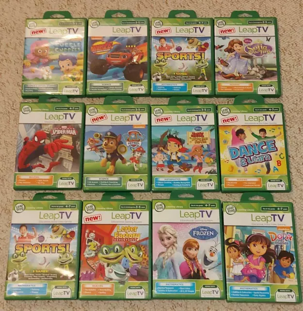 LeapFrog LeapTV Educational Games Leap TV Reading Maths Science Creativity