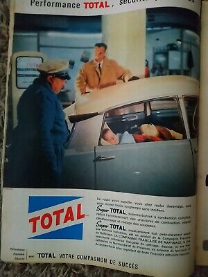 1966 Vintage Advertising Total J0583 Rien Hiver Avec Total Publicité 