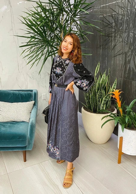 saemdi mesh embroidered maxi dress ZARA. Embroidered midi dress Tm – Hibuy market main image 0