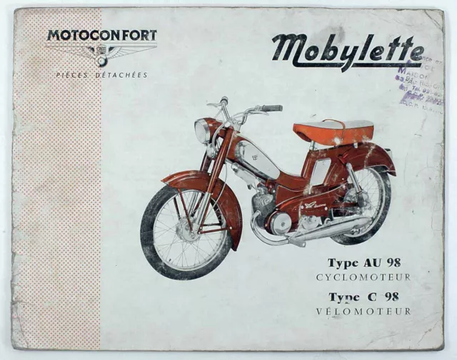 Catalogue vers 1970  MOTOCONFORT - MOBYLETTE Type AU 98 - C 98