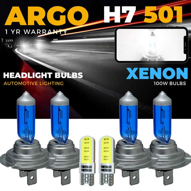 4x H7 Super White Xenon Headlight Bulbs 100w 12v Upgrade Hid 499 Full Dipped 477