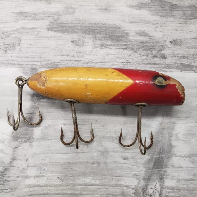 VINTAGE SOUTH BEND Babe-Oreno Red & White Wood Fishing Lure $1.99 - PicClick