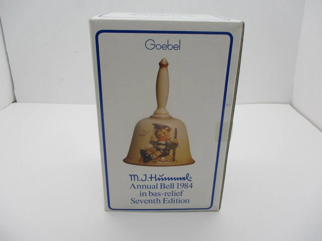 M.J Hummel Goebel Bell  7th Edition Annual Bell 1984 West Germany in Bas Relief