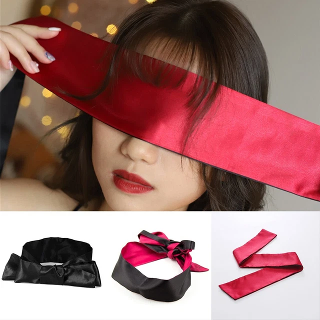 Vendaje para ojos máscara para ojos accesorios 1 pieza satina de seda bienestar sexual sexy