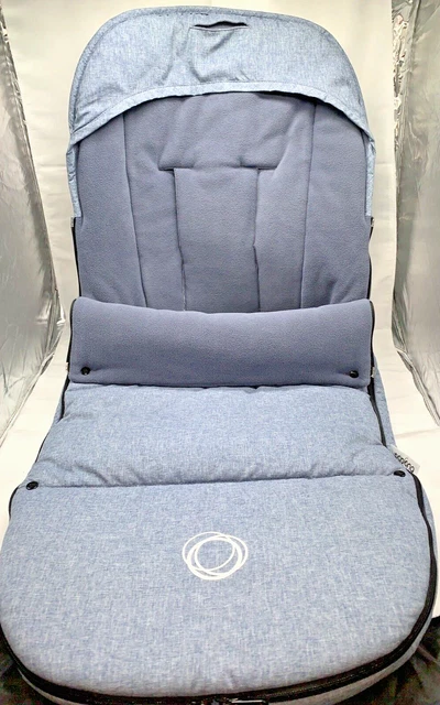 Bugaboo Performance Winter Footmuff - Blue Melange EUC See list of compatibility