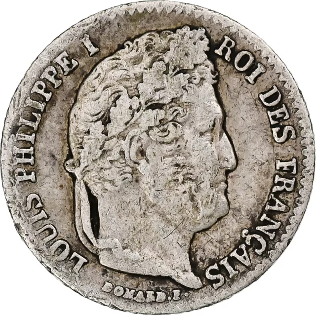 [#1271858] France, Louis-Philippe I, 1/4 Franc, 1842, Rouen, Silver, VF