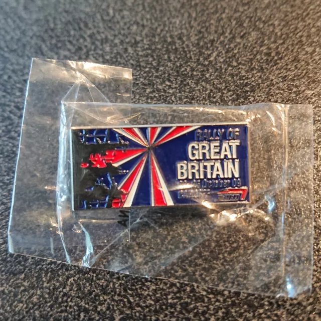 Rally of Great Britain Badge 2009 Rally GB Lapel Badge Super Rare - New Sealed