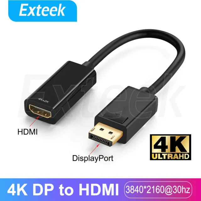 4K DisplayPort Display Port DP Male to HDMI Female Adapter Converter Cable