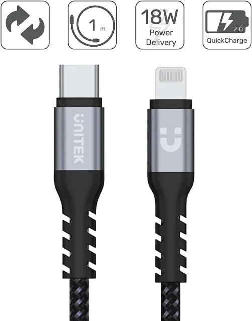Syncwire Câble USB-C vers Lightning [MFi Certifié] Câble Type C