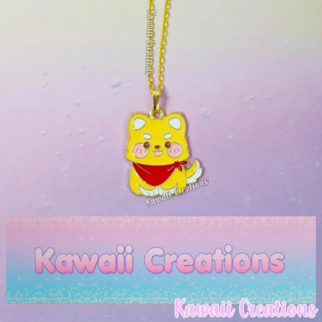 Kawaii Dog Shiba Inu Necklace -  Cute Doggie Pet Themed Jewellery