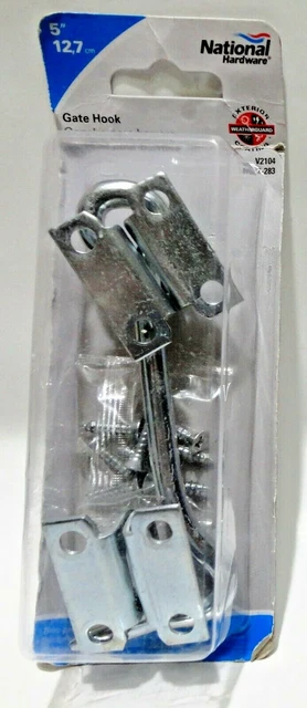 National Hardware 5" Steel; Zinc Plated Gate Hook (N122-283)