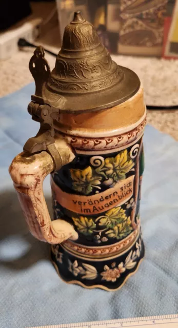 GERMAN Zeit, Wind, Frau u. Gluck Musical Stein  "Alt Heidelberg" LADOR 9.25"