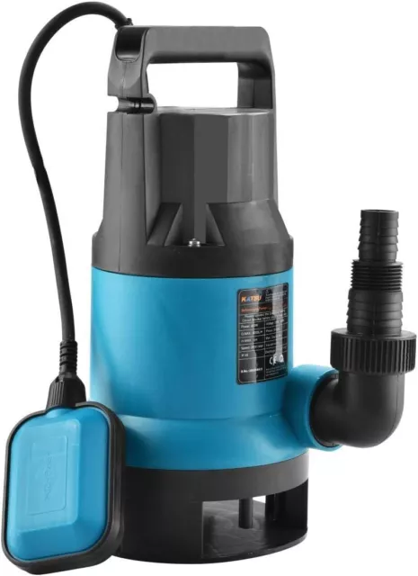 KATSU 1100W Portable Submersible Pump for Clean and Dirty Water for Garden Pond