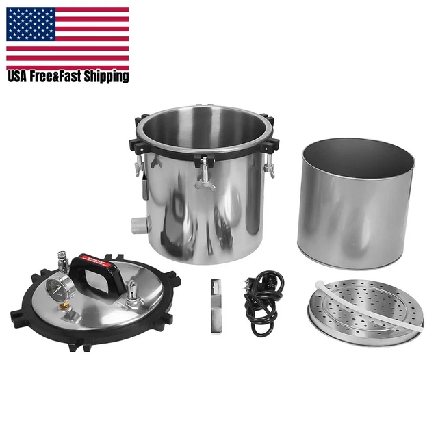 18L Steam Autoclave Sterilizer Tattoo Dental Lab Equipment Sterilization 110V