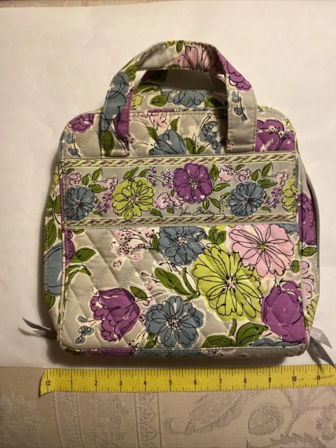 Vera Bradley Watercolor Tech Electronic Organizer Makeup Travel Storage Bag Case