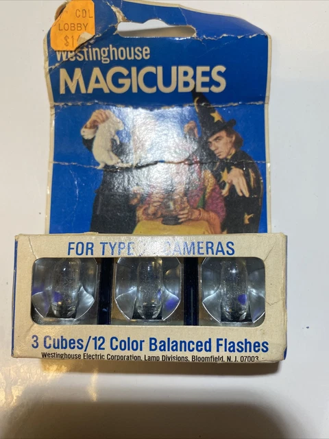 Vintage Westinghouse Magicubes 3 Pack  Flash Cubes New Unused 3