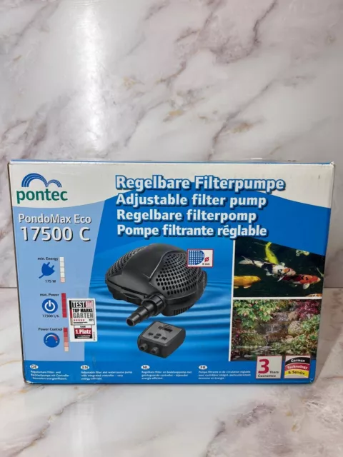 Pontec Filter- und Bachlaufpumpe PondoMax Eco 17500 C regulierbar NEU OVP