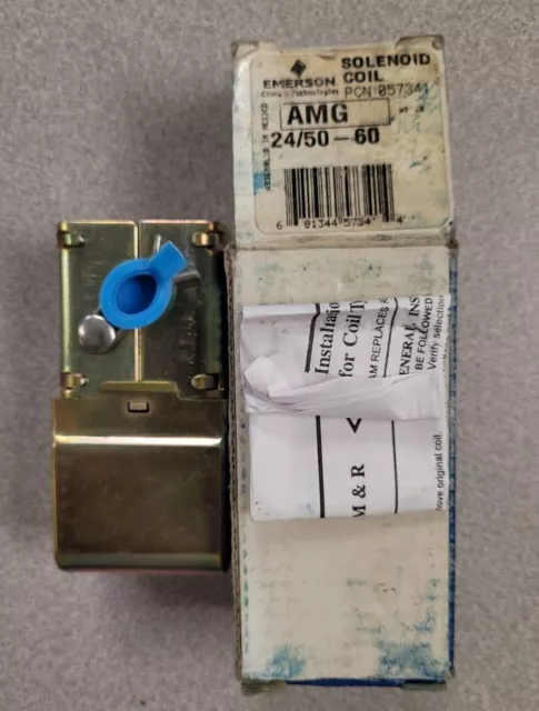 Emerson Solenoid Coil AMG 24/50-60 PCN 057341 NEW UNUSED Complete in Box